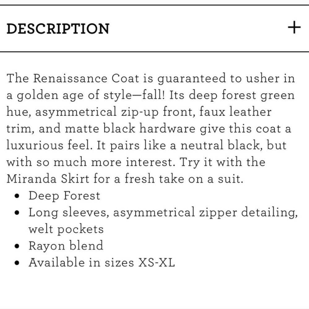 NWOT Cabi Renaissance coat, Womens XS - Picture 5 of 9